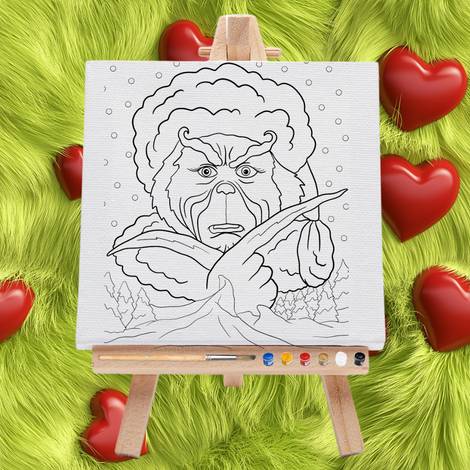 Christmas Pre-Drawn Canvas Art Kit