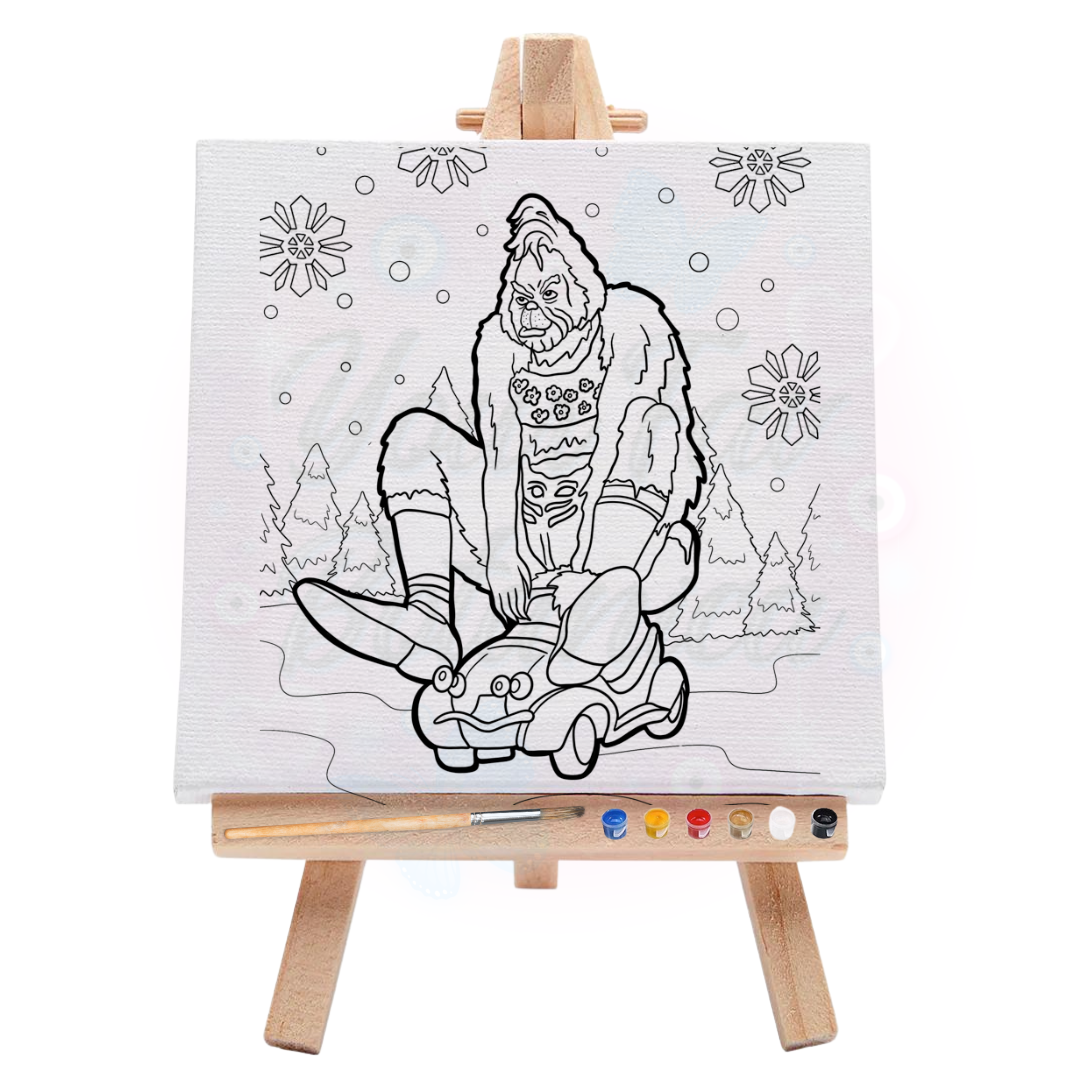 The Grinch Pre Drawn Art Kit