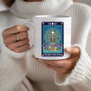 The Zero Fucks Given Tarot Card Coffee Mug