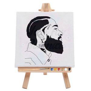 Artist Nipsey Hussel Pre-Drawn Canvas Art Kit