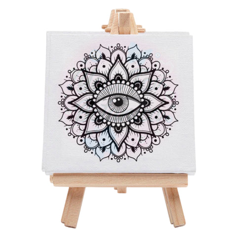 Spiritual Evil Eye Pre-Drawn Canvas Art Kit