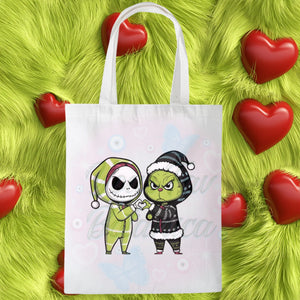 Baby Jack & Baby Grinch Tote Bag