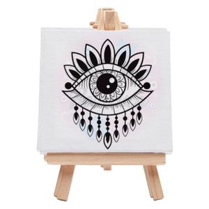 Spiritual Evil Eye Pre-Drawn Canvas Art Kit