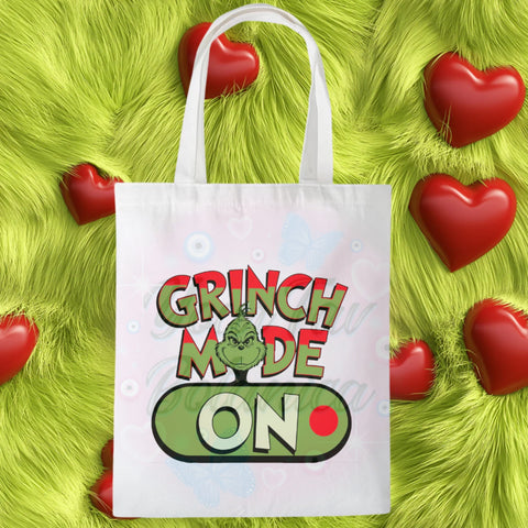 Grinch Mode On Tote Bag