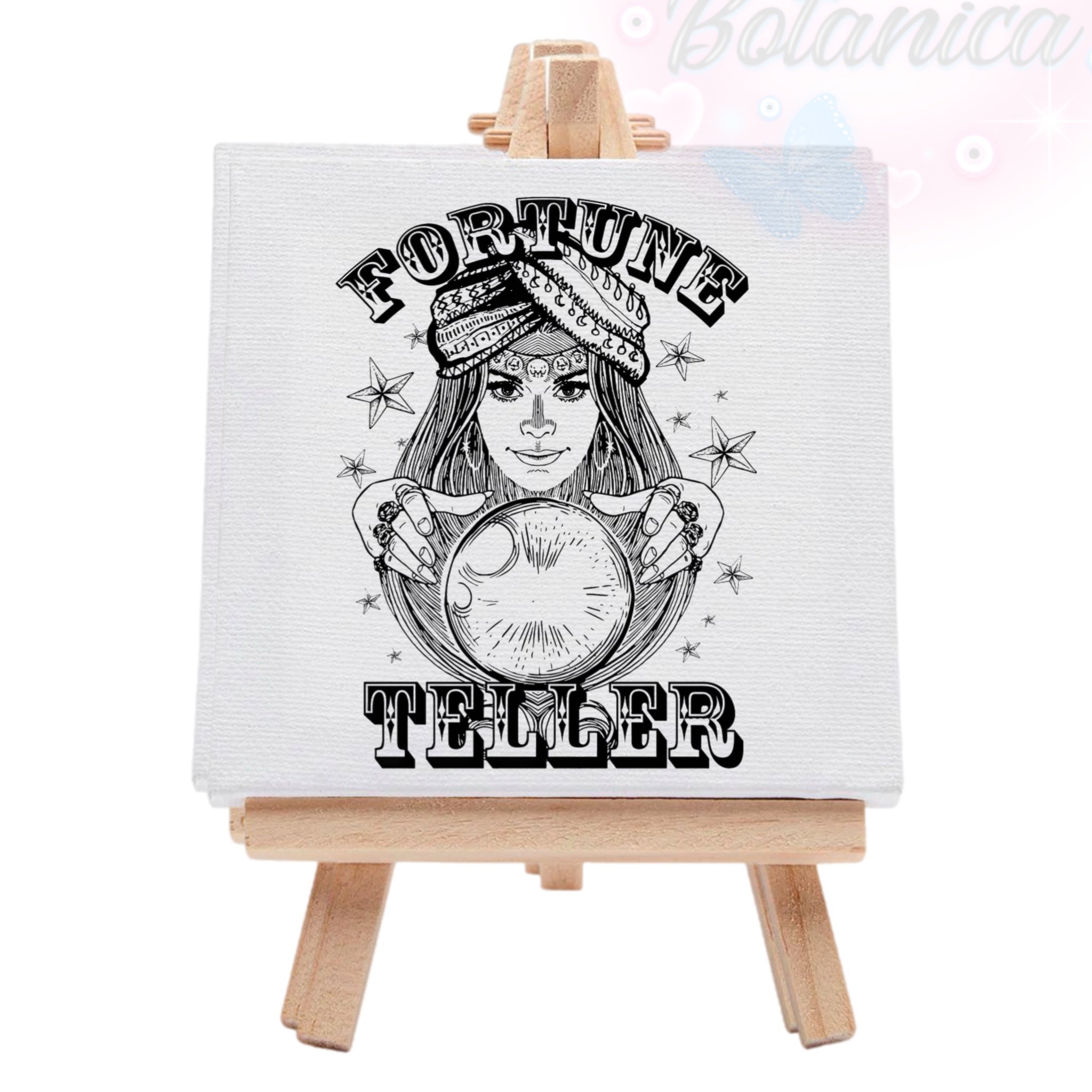 Spiritual Fortune Teller Pre-Drawn Canvas Art Kit