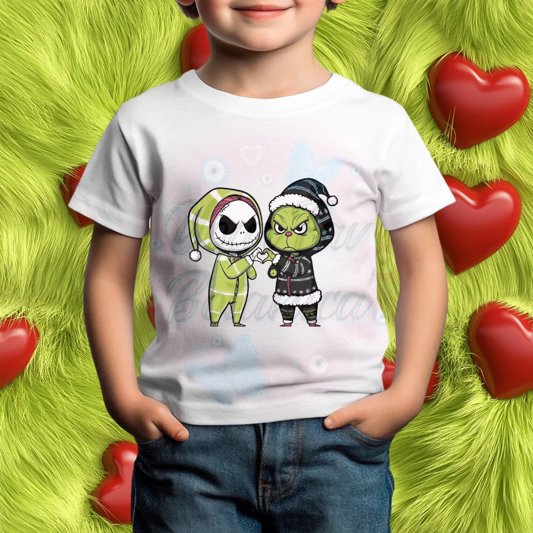 Jack Skellington & Grinch Christmas Shirt