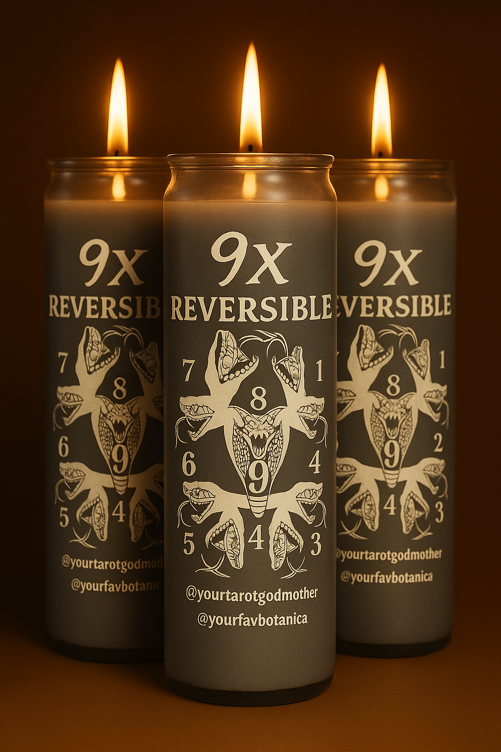 9x Reversible Candle