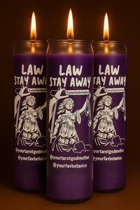 Law Stay Away Candle