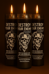 Destroy Your Enemy Candle