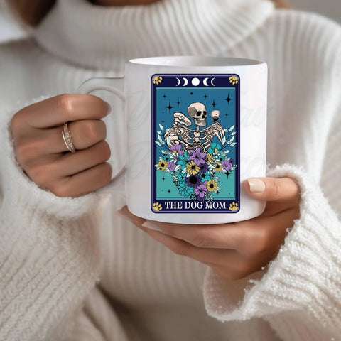 The Dog Mom Tarot Card Coffee Mug