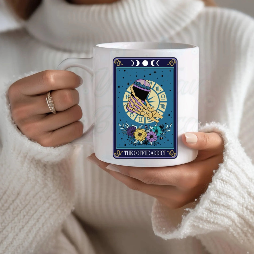 The Coffee Addict Tarot Card Coffee Mug