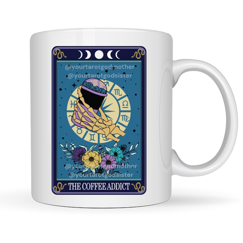 The Coffee Addict Tarot Card Coffee Mug