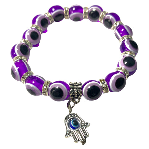 Purple Evil Eye Bracelet