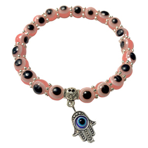 Light Pink Evil Eye Bracelet