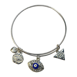 Silver Evil Eye Bracelet