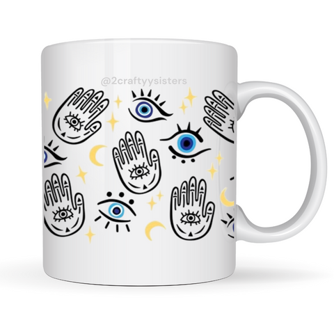 Evil Eye Hamsa Mug