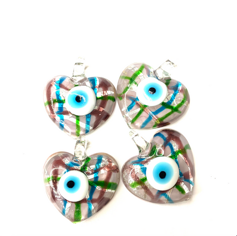 Tri-Color Evil Eye Necklace