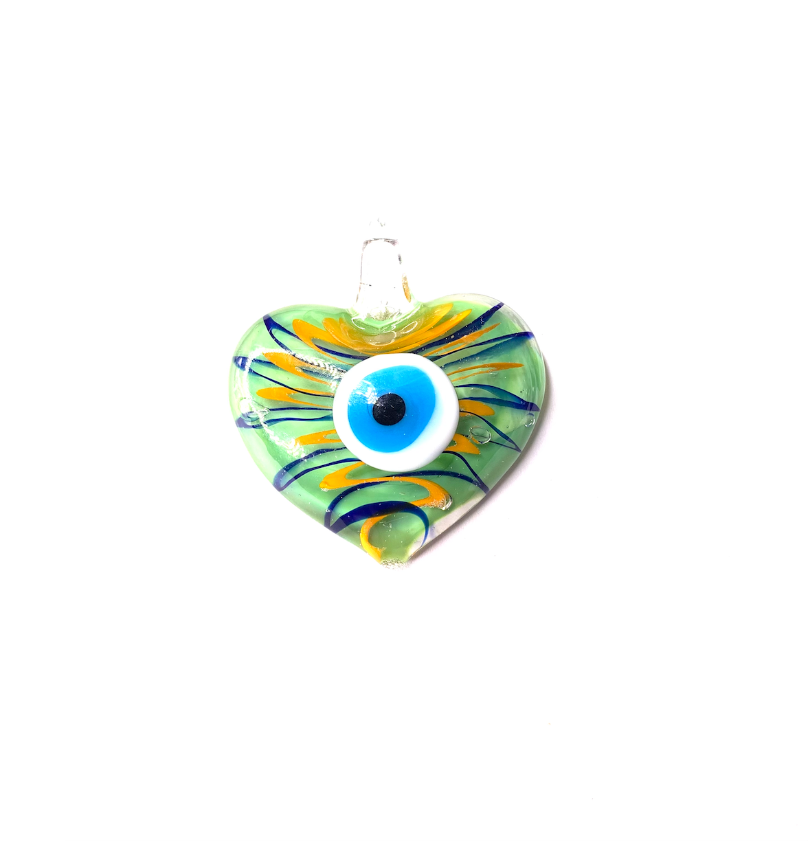 Lime Evil Eye Necklace