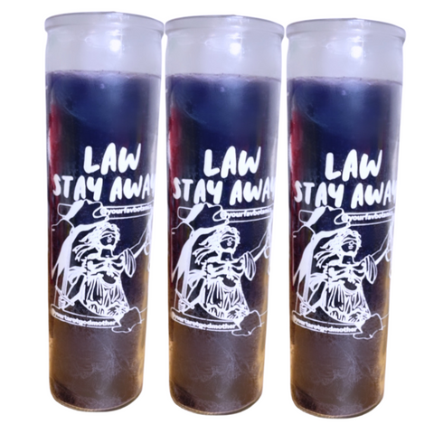 Law Stay Away Candle