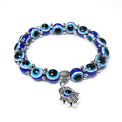 Dark Blue Evil Eye Bracelet