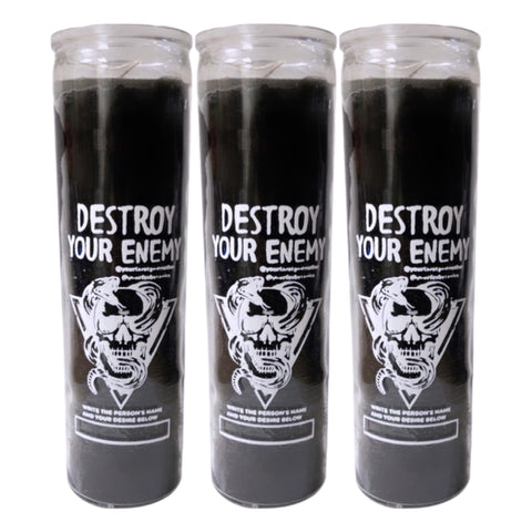 Destroy Your Enemy Candle